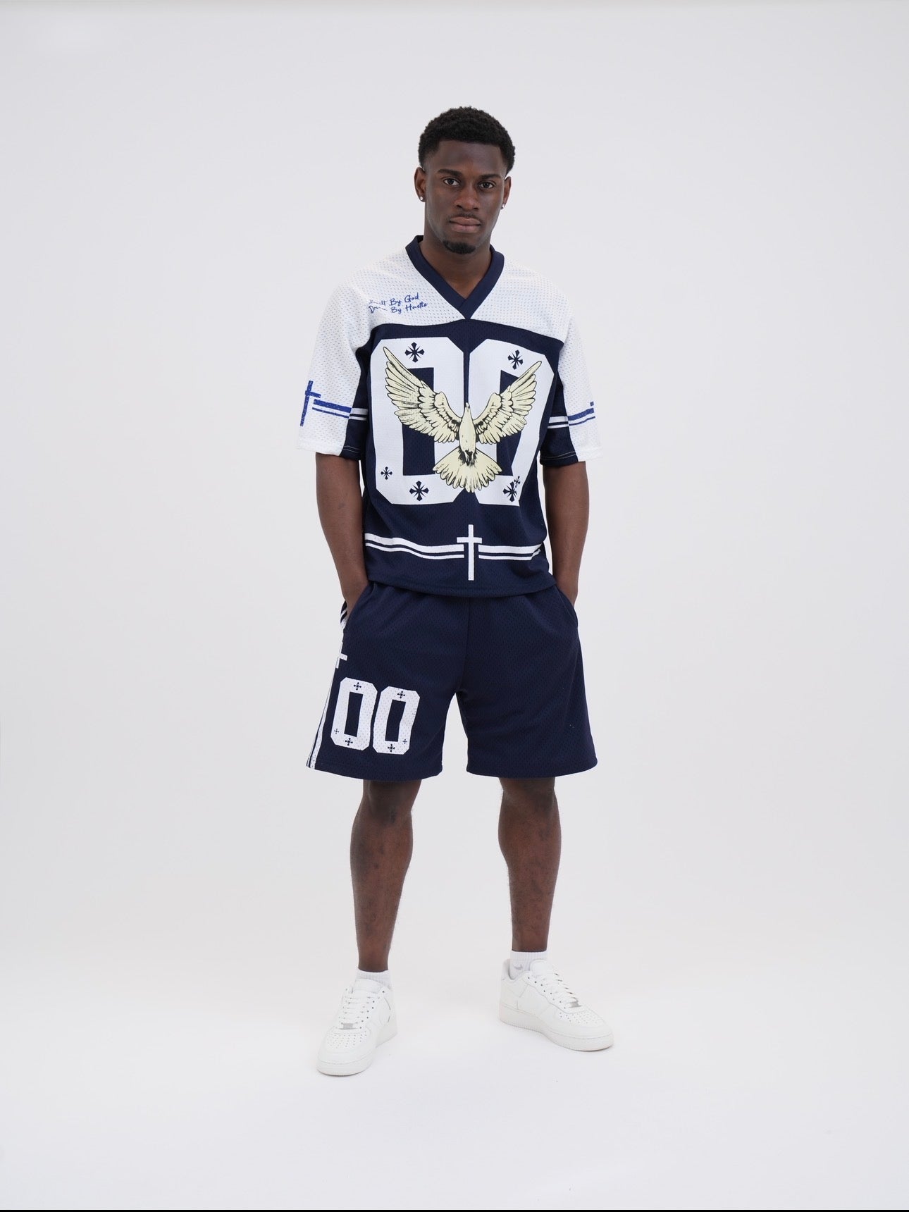 Navy 00 Driven By Hustle Mesh Jersey